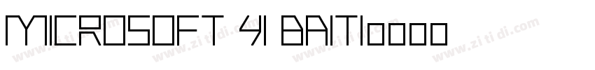 Microsoft Yi Baiti字体转换